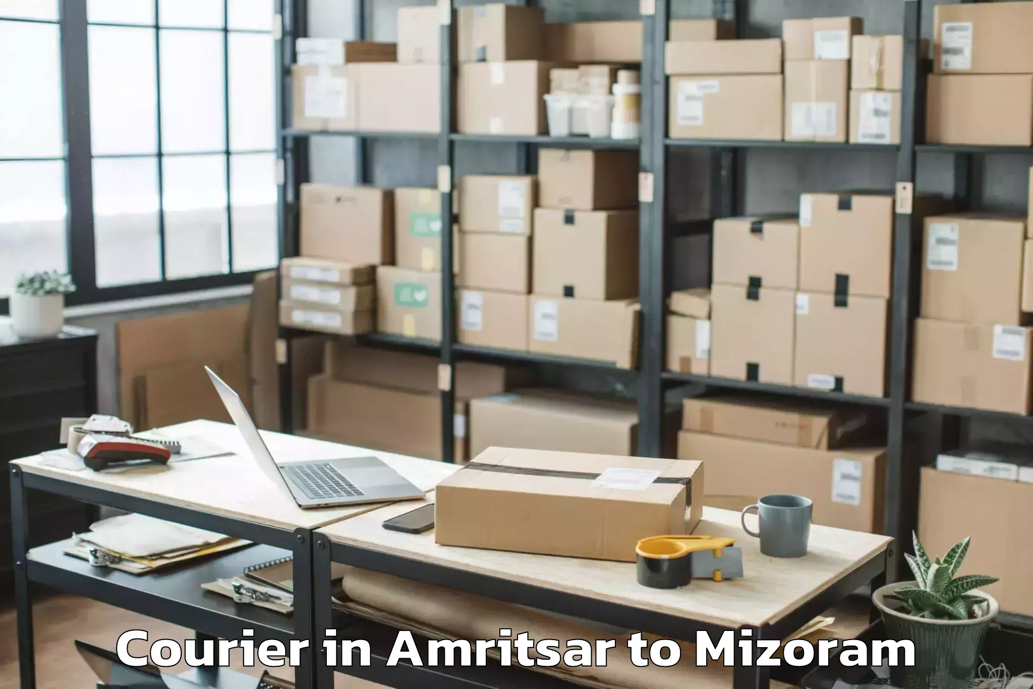 Comprehensive Amritsar to Icfai University Mizoram Aizaw Courier